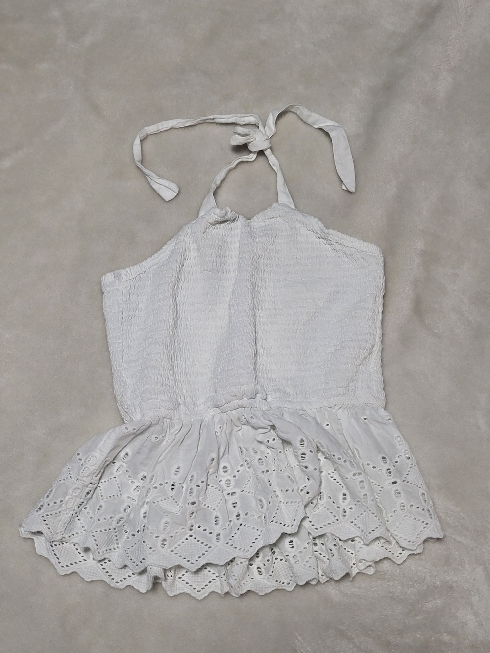 White Halter Top
